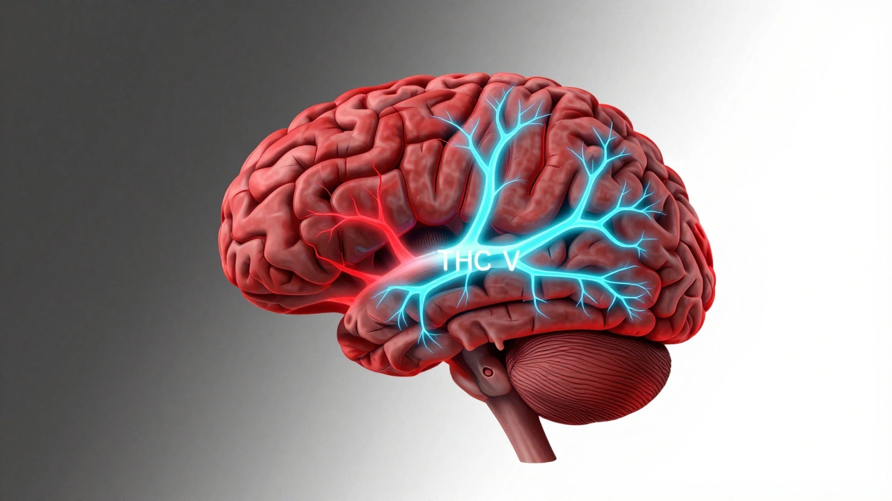 Abstraktní mozek s dvěma různými neurologickými cestami: jedna pomalá, druhá rychlá a jasná.