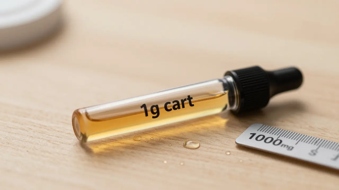 Co znamená 1g cart v kontextu CBD kartridžů?