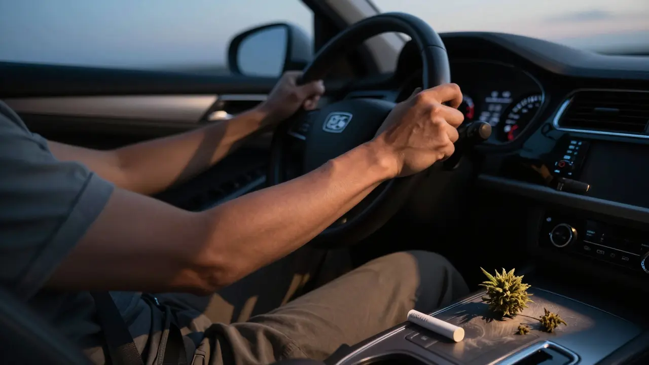 Můžete řídit po vypálení konopné květiny?