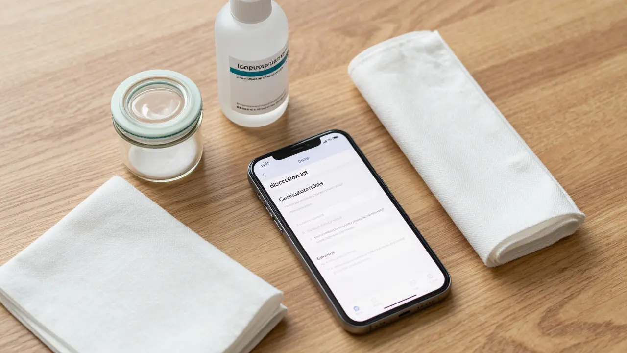 Sada pro bezpečné přepravování CBD: skleněná nádoba a certifikát