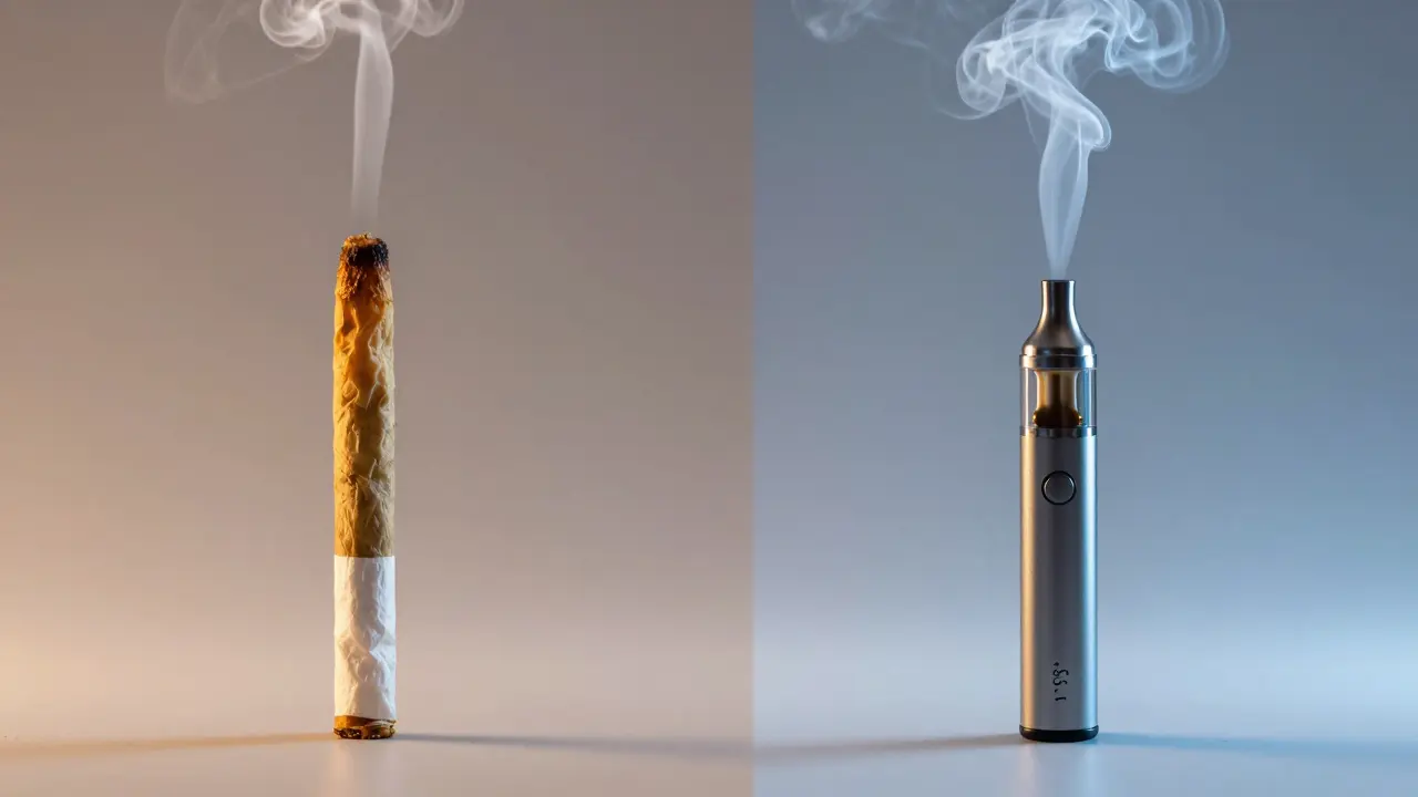 Srovnání tradičního jointu a moderního vaporizéru.