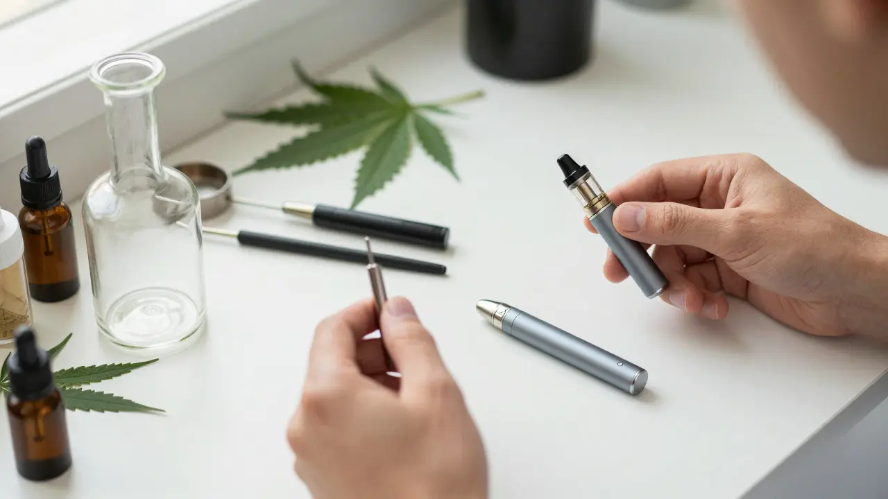 Porovnání použití dab rigu a vape pera v životním stylu