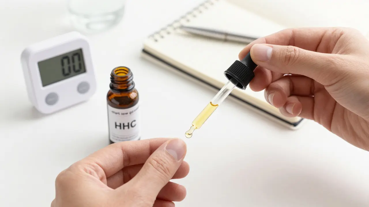 Přesné dávkování oleje HHC s důrazem na bezpečnost